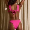 Top bikini annodato Capri in fucsia Top bikini annodato Capri in fucsia
