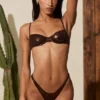 Top bikini con ferretto Aluna in bronzo Top bikini con ferretto Aluna in bronzo