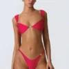 Top bikini decorato Coquina in rosa lampone Top bikini decorato Coquina in rosa lampone