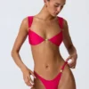 Top bikini decorato Coquina in rosa lampone Top bikini decorato Coquina in rosa lampone
