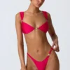 Top bikini decorato Coquina in rosa lampone Top bikini decorato Coquina in rosa lampone
