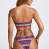 Top Bikini multiuso Azure By Oh Polly Costumi da Bagno con stampa multicolore