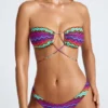 Top Bikini multiuso Azure By Oh Polly Costumi da Bagno con stampa multicolore