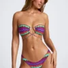 Top Bikini multiuso Azure By Oh Polly Costumi da Bagno con stampa multicolore