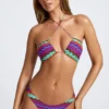 Top Bikini multiuso Azure By Oh Polly Costumi da Bagno con stampa multicolore