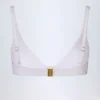 Top bikini Santona con nodo in bianco Top bikini Santona con nodo in bianco
