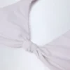 Top bikini Santona con nodo in bianco Top bikini Santona con nodo in bianco