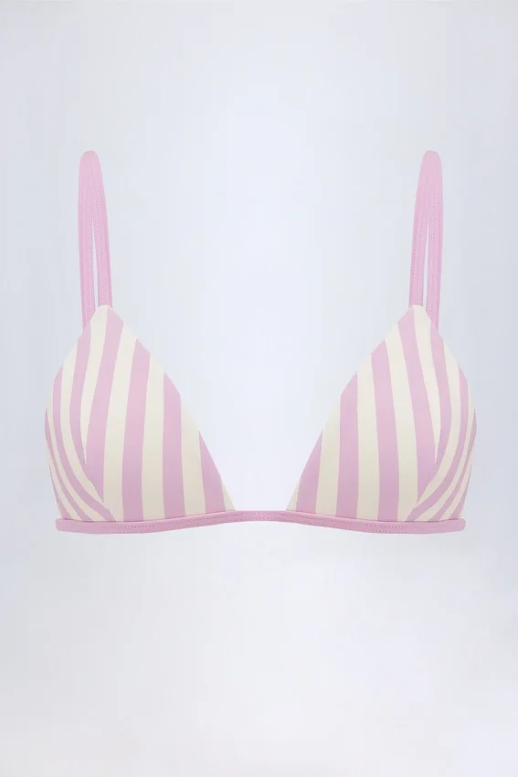 Top bikini triangolare Montauk in malva Top bikini triangolare Montauk in malva