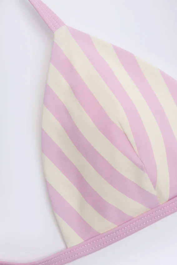 Top bikini triangolare Montauk in malva Top bikini triangolare Montauk in malva