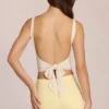 Top con lacci sul retro in modal Norelle, colore avorio Top con lacci sul retro in modal Norelle, colore avorio