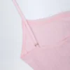 Top corto a canotta con ruches Livia Pointelle in rosa baby Top corto a canotta con ruches Livia Pointelle in rosa baby