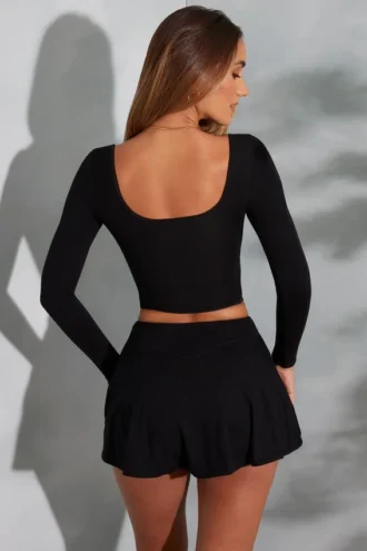 Mini gonna-pantaloncino Mia in nero
