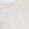 Top corto senza spalline con lacci sul davanti in popeline di cotone bianco Top corto senza spalline con lacci sul davanti in popeline di cotone bianco