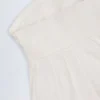 Top corto senza spalline con lacci sul davanti in popeline di cotone bianco Top corto senza spalline con lacci sul davanti in popeline di cotone bianco
