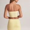 Mini gonna a trapezio a vita media Zuri in Modal, colore Lemon Sherbet Mini gonna a trapezio a vita media Zuri in Modal, colore Lemon Sherbet