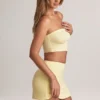 Top corto senza spalline Verna in modal, colore Lemon Sherbet Top corto senza spalline Verna in modal, colore Lemon Sherbet