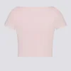 Top corto Soft Active con scollo a cuore in rosa balletto Top corto Soft Active con scollo a cuore in rosa balletto