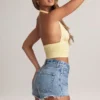 Top Drew con scollo all’americana in Modal, colore Lemon Sherbet Top Drew con scollo all’americana in Modal, colore Lemon Sherbet