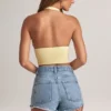 Top Drew con scollo all’americana in Modal, colore Lemon Sherbet Top Drew con scollo all’americana in Modal, colore Lemon Sherbet