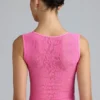 Top Gracie con collo alto e allacciatura decorata in rosa bubblegum Top Gracie con collo alto e allacciatura decorata in rosa bubblegum
