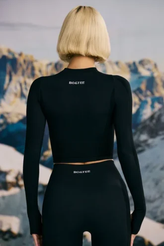 Top intimo senza cuciture Super Sculpt in nero