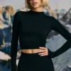 Top intimo senza cuciture Super Sculpt in nero Top intimo senza cuciture Super Sculpt in nero