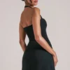 Top lungo con scollo all’americana Vita in nero Top lungo con scollo all’americana Vita in nero