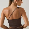 Top monospalla Andi in Modal color cioccolato Top monospalla Andi in Modal color cioccolato