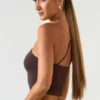 Top monospalla Andi in Modal color cioccolato Top monospalla Andi in Modal color cioccolato