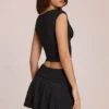 Top Nalia in modal con scollo profondo, nero Top Nalia in modal con scollo profondo, nero