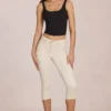 Top Norelle in Modal con lacci sul retro, colore nero Top Norelle in Modal con lacci sul retro, colore nero