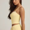 Top pigiama canotta Isalie in modal giallo pastello Top pigiama canotta Isalie in modal giallo pastello