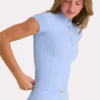 Top Soft Active con zip a un quarto in Sky