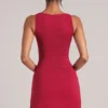Top Veya con scollo quadrato in rosso ciliegia Top Veya con scollo quadrato in rosso ciliegia
