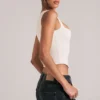 Top Vivee in modal con scollo quadrato, colore avorio Top Vivee in modal con scollo quadrato, colore avorio