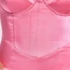Tuta Corte con corsetto in raso Romera in rosa