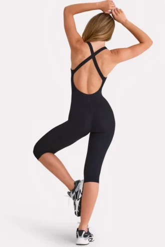 Tuta intera capri Soft Active in nero Tuta intera capri Soft Active in nero
