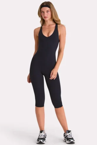 Tuta intera capri Soft Active in nero Tuta intera capri Soft Active in nero