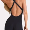 Tuta intera capri Soft Active in nero Tuta intera capri Soft Active in nero