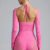 Tuta intera con cut-out decorata Melody in rosa bubblegum Tuta intera con cut-out decorata Melody in rosa bubblegum