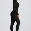 Tuta intera senza cuciture Super Sculpt in nero Tuta intera senza cuciture Super Sculpt in nero