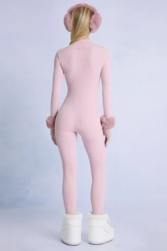 Tuta intera termica in rosa cipria