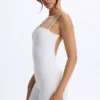 Tuta intera Vera in Modal con scollo a cuore e schiena scoperta, colore bianco Tuta intera Vera in Modal con scollo a cuore e schiena scoperta, colore bianco