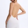 Tuta intera Vera in Modal con scollo a cuore e schiena scoperta, colore bianco Tuta intera Vera in Modal con scollo a cuore e schiena scoperta, colore bianco