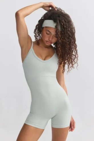Tuta senza cuciture Super Sculpt in grigio