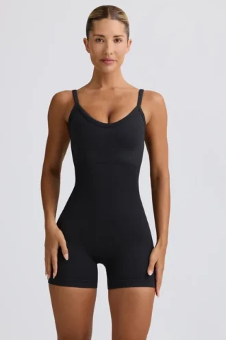 Tuta senza cuciture Super Sculpt in nero