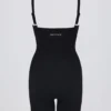 Tuta senza cuciture Super Sculpt in nero Tuta senza cuciture Super Sculpt in nero