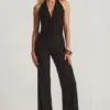 Tuta Tulay Devoré con scollo all’americana e schiena scoperta in nero Tuta Tulay Devoré con scollo all’americana e schiena scoperta in nero