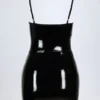 Vestito a corsetto in vinile Coratina, nero Vestito a corsetto in vinile Coratina, nero