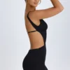 Vestito A-line con cut-out Gaia in nero Vestito A-line con cut-out Gaia in nero